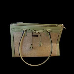 Kate Spade Straw satchel tote